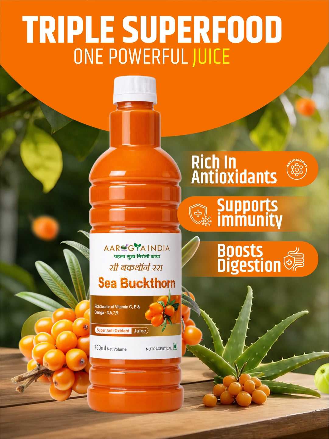 Sea Buckthorn Juice 750ML