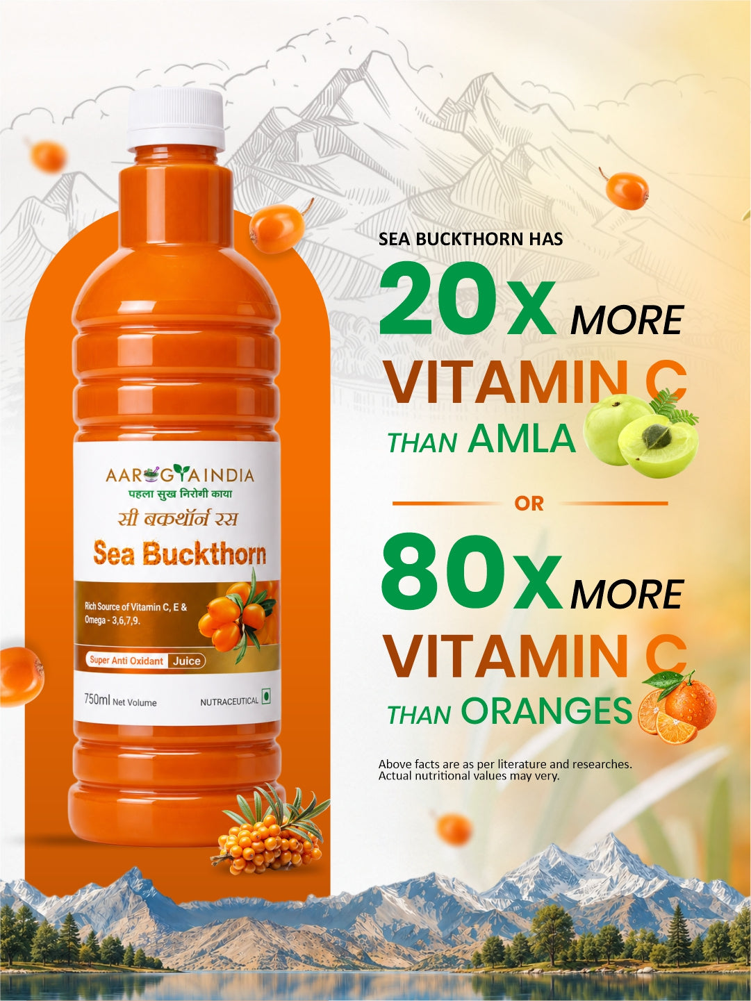 Sea Buckthorn Juice 750ML