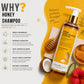 Herbal Honey Moisture Shampoo | Deep Hydration & Hair Nourishment | Honey, Aloe Vera & Herbal Extracts | Reduces Dryness, Smoothens Hair & Adds Shine | Sulfate Free Daily Care Shampoo for Men & Women Pack of 2