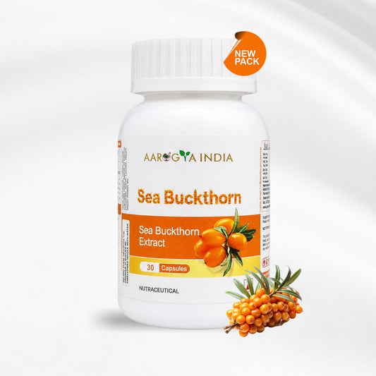 Sea Buckthorn Capsules | Sea Buckthorn Extract For Immunity, Liver, Heart, Skin & Energy Support | Rich in Omega 3, 6, 7 & 9 with Vitamin C & E | Super Antioxidant Wellness