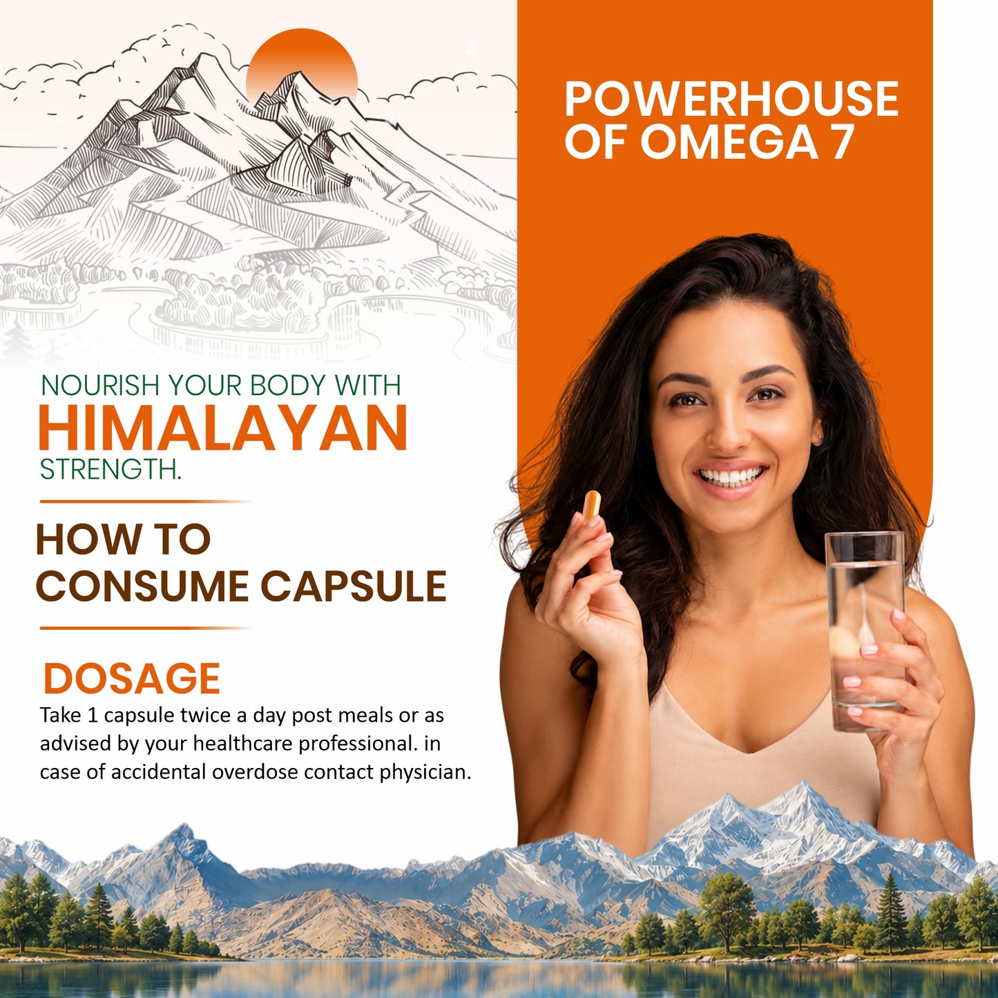 Sea Buckthorn Capsules | Sea Buckthorn Extract For Immunity, Liver, Heart, Skin & Energy Support | Rich in Omega 3, 6, 7 & 9 with Vitamin C & E | Super Antioxidant Wellness