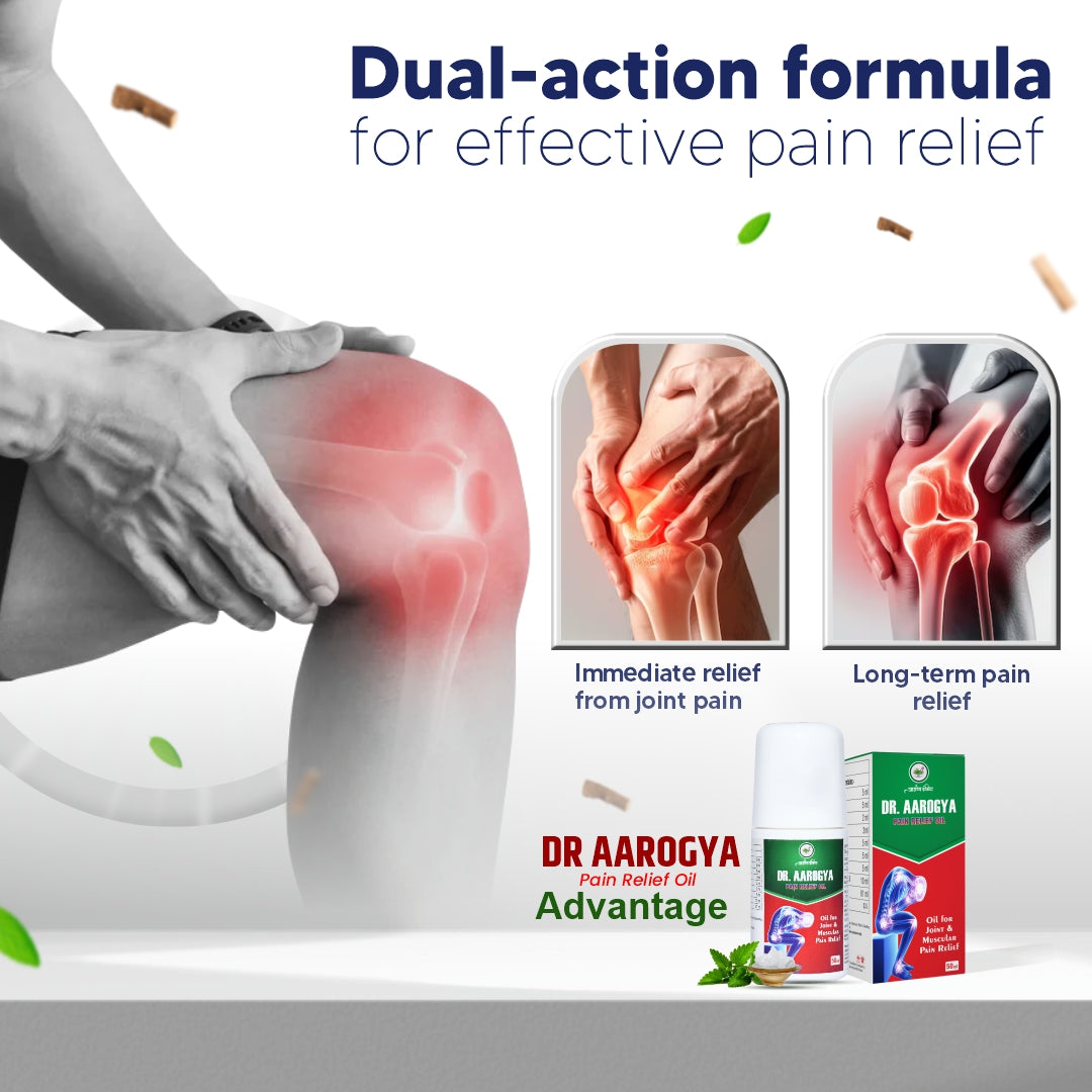 Aarogya India Dr. Aarogya Pain Relief Oil | Oil for Joint and Muscular Pain Relief | 50 ML (50 ml)
