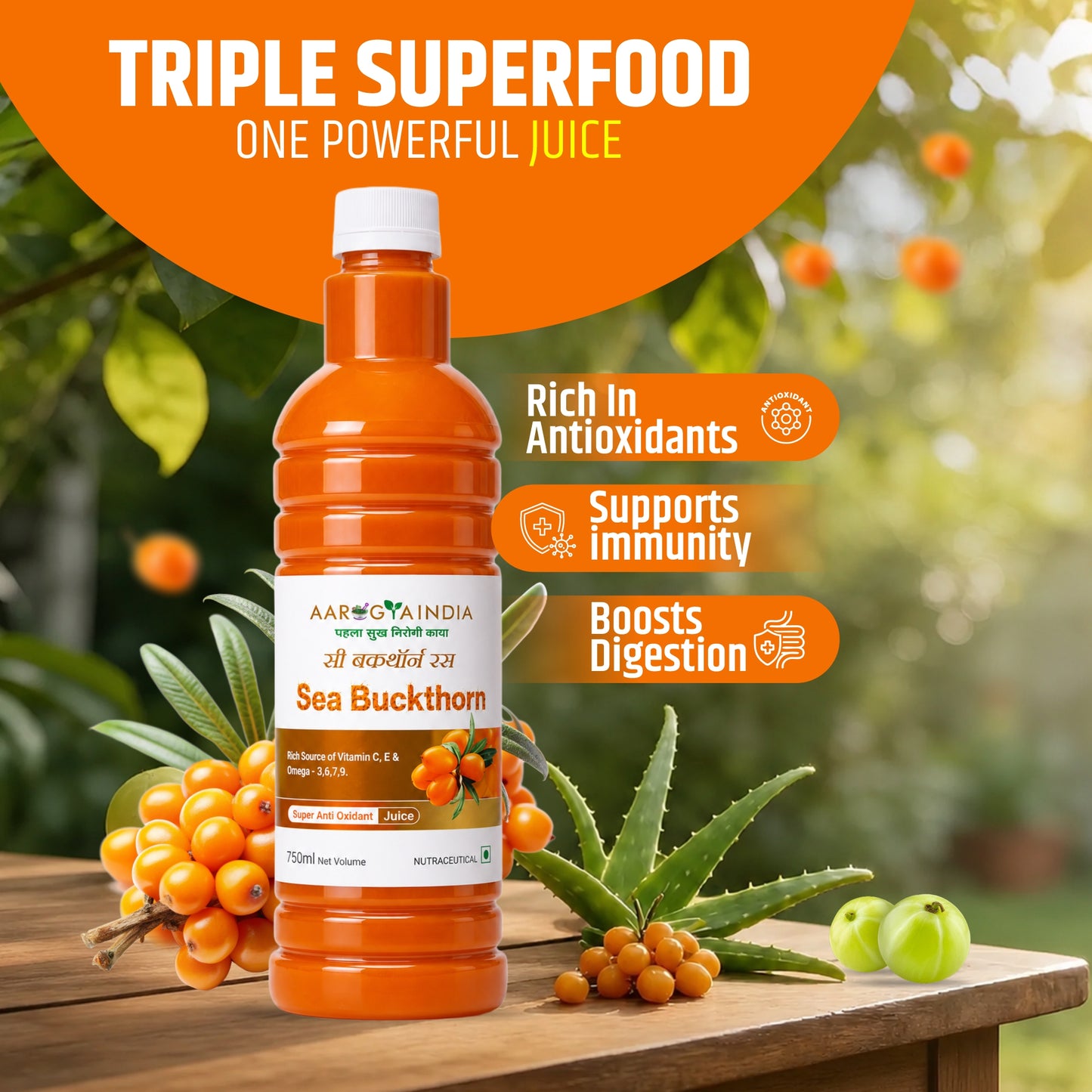 Sea Buckthorn Juice 750ML