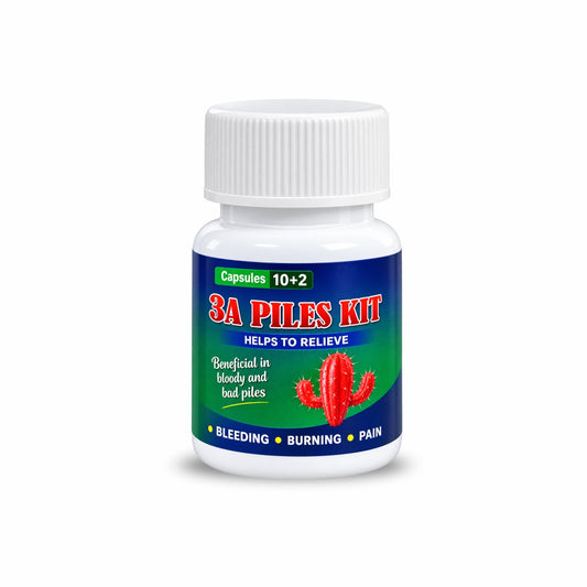 3A Pile Kit Ayurvedic Capsules for Piles Fissure Fistula (3A_Piles_Kit)