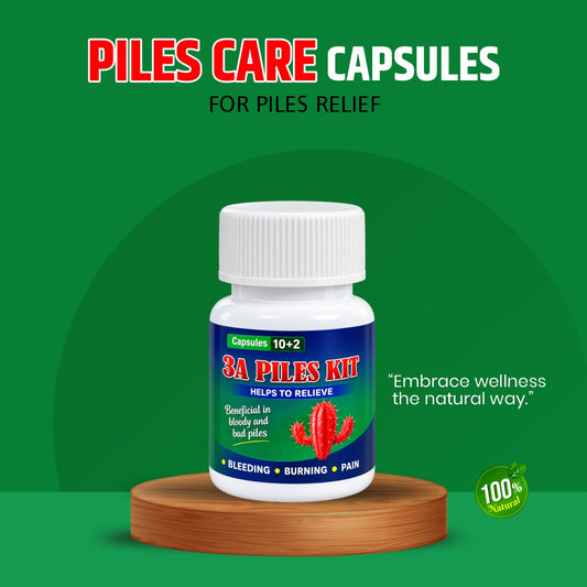 3A Pile Kit Ayurvedic Capsules for Piles Fissure Fistula (3A_Piles_Kit)