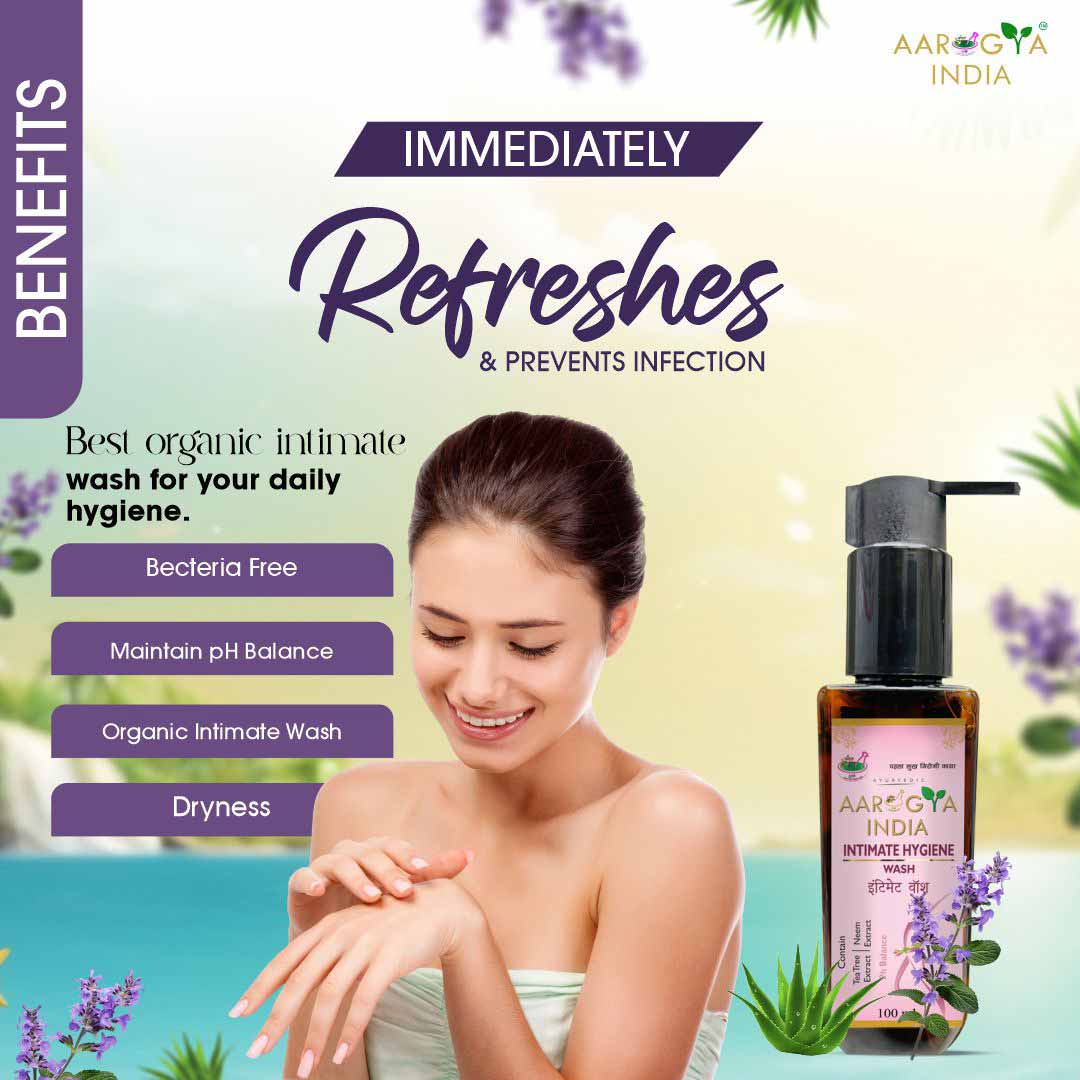 Daily intimate wash| Hygiene Wash for Women, Vaginal Wash, Smooths Skin | Anti-Bacterial and prevents infections | Restores pH Balanace| No itching, Burning, white Discharge| 100ml